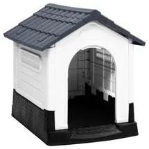 vidaXL Hundehütte 57 x 68 x 66 cm Polypropylen Grau