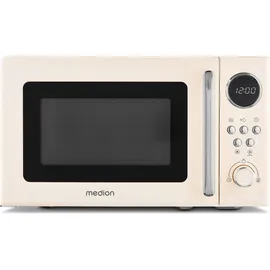 Medion MD15000 Retro Mikrowelle Solo beige 800W 20L