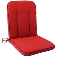 OUTLIV. Polsterauflage MBM Romeo/Rosanna Gartenstuhl Niederlehnerauflage, 90x40 cm Sitz- Rückenkissen Rot