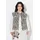 Angel Of Style by Happy Size Angel of Style Steppweste Jeansweste Straight Fit Leo Fransenkanten grau 54