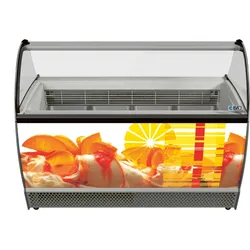 ISA Speiseeisvitrine ISABELLA LX 13, 660 Liter, Frontblenden in weiß, Seitenteile in grau