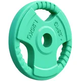 GORILLA SPORTS® Hantelscheiben - 1,25kg, 2,5kg, 5kg, 10kg, 15kg, 20kg, 25kg, 30kg Gewichte, Einzeln/Set, 30mm, aus Gusseisen mit Gummi Gripper, Farbwahl - Gewichtsscheiben