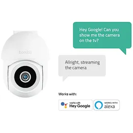 Hombli Pan & Tilt Cam 2K Weiß