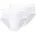 Essential white double rib sports briefs with a fly L