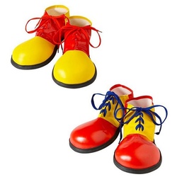 Widdmann Kostüm Große Clownsschuhe für Kinder, Große Latschen für kleine Füße gelb
