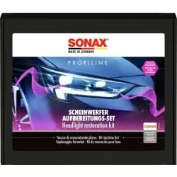SONAX PROFILINE Scheinwerfer Aufbereitungsset, 8-teiliges Set 04056410 , 1 Set für ca. 20 Anwendungen