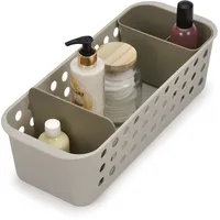Joseph Joseph Aufbewahrungskorb EasyStore für Badutensilien schlank 37 x 22 x 20 cm beige