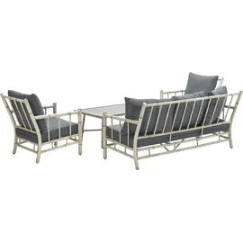 Garden Impressions Lombok Loungeset 4-tlg. braun/grau