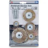 BGS Stahldraht-Bürstensatz Ø 25 - 75 mm 8-tlg