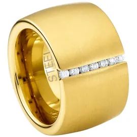 Steel_art Ring Lines goldfarben in goldfarben | Gr.: 60