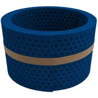 zaun|zu® Sichtschutzstreifen 255 x 9,5 cm Blau Kunststoff 2 St.