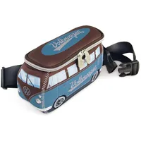BRISA VW T1 Bauchtasche Neopren Petrol/Braun