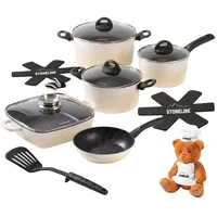STONELINE Kochgeschirr-Set 15-tlg. 18 cm rund + 20 cm rund + 24 cm rund