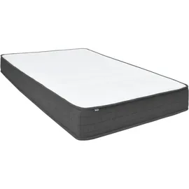 vidaXL Boxspringbett Dunkelgrau Stoff 140x200 cm
