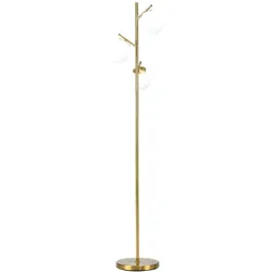 HOMCOM Stehlampe Metall, Glas