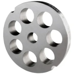 WOLFCUT - Fleischwolfscheibe mit 2 Nuten mit 18,0mm Bohrung kompatibel mit allen gängigen Fleischwolf Marken Größe 22