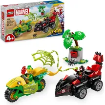 LEGO Marvel Super Heroes Spielset - Actionspaß mit Spin und Electro in ihren Dino-Flitzern