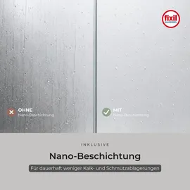 Schulte Sunny Duschtür mit Schiebetür 80 x 190 cm schwarz Sicherheitsglas