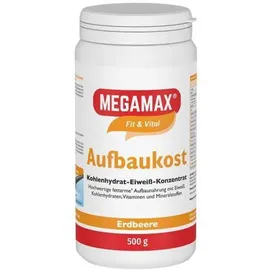 MEGAMAX Aufbaukost Erdbeere Pulver 500 g