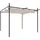 vidaXL Pergola mit Schiebedach 2,95 x 2,92 m Creme