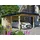SKANHOLZ Carport Wendland 3,62 x 8,70 m unbehandelt mit Abstellraum