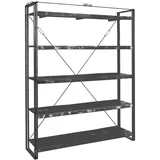 GUTMANN FACTORY Regal 160 x 200 x 40 cm Braun