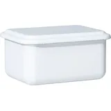 RIESS Vorratsbehälter mit Deckel 15x11x7cm hoch Classic Weiss