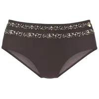 LASCANA Highwaist-Bikini-Hose Damen Braun 38