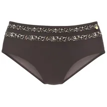 LASCANA Highwaist-Bikini-Hose Damen Braun 38