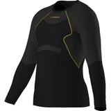 La Sportiva Wool40 Aero Longsleeve Herren Schwarz/Gelb M
