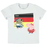 NAME IT T-Shirt mit Peppa Pig und Fussball Motiv in Weiß | Gr.: 98