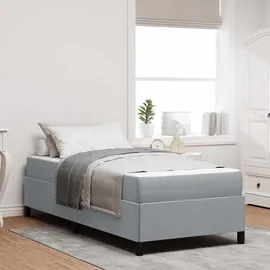 vidaXL Boxspringbett 100 x 200 cm Hellgrau