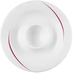 Esmeyer 6 x Seltmann Eierbecher mit Ablage, Form: Laguna,  Dekor: 34622 bordeaux Flanken