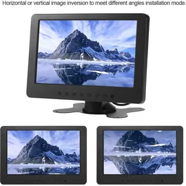 docooler 7 Zoll TFT LCD Monitor Bildschirm 16: 9 1024 * 600 BNC AV Video Audio für PC-Sicherheit VCD DVD EU-Stecker