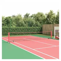 vidaXL Tischtennisnetz Schwarz/Rot