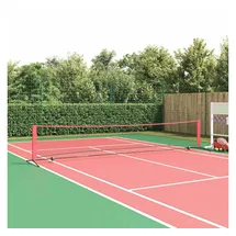 vidaXL Tischtennisnetz Schwarz/Rot