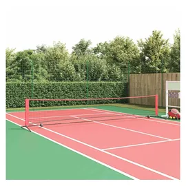 vidaXL Tischtennisnetz Schwarz/Rot