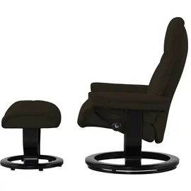 Stressless Relaxsessel mit Hocker Leder 88 x 103 x 78 cm Braun