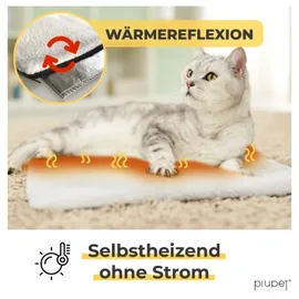 PiuPet PiuPet® Selbstheizende Katzendecke beige