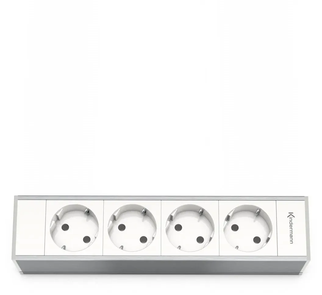 Kindermann CablePort Modulträger 4-fach, 4x Strom