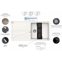 Schock Tia D-100LS Einbau reversibel puro (TIAD100LSAPUR)