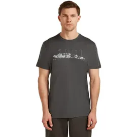 Icebreaker Merino 150 Tech Lite The Peaks grau L