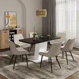 Vicco Fenaro 120 x 77,3 x 80 cm schwarz/weiß