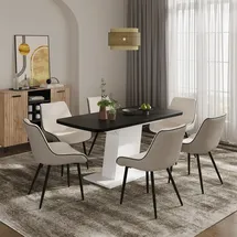 Vicco Fenaro 120 x 77,3 x 80 cm schwarz/weiß
