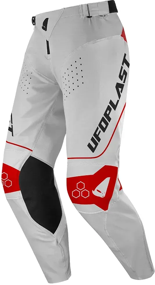 Ufo Ares Offroad-hosen - Grey / Red - 8-9 Jahre
