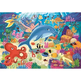 CLEMENTONI Puzzle Undersea Fun 30 Stücke für Kindern 3-6 Jahre, Geschenk für Kinder, Puzzle für Kinder, Made in Italy, 20837