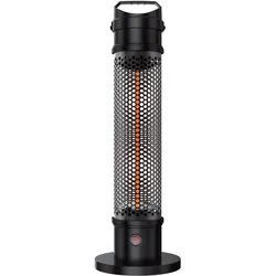 Activejet Stahl-Terrassenheizer APH-IS800, Freistehender Terrassenheizer, Schwar