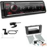 Kenwood KMM-BT408 DAB+ Auto Radio Bluetooth für Skoda Octavia II Octavia Scout
