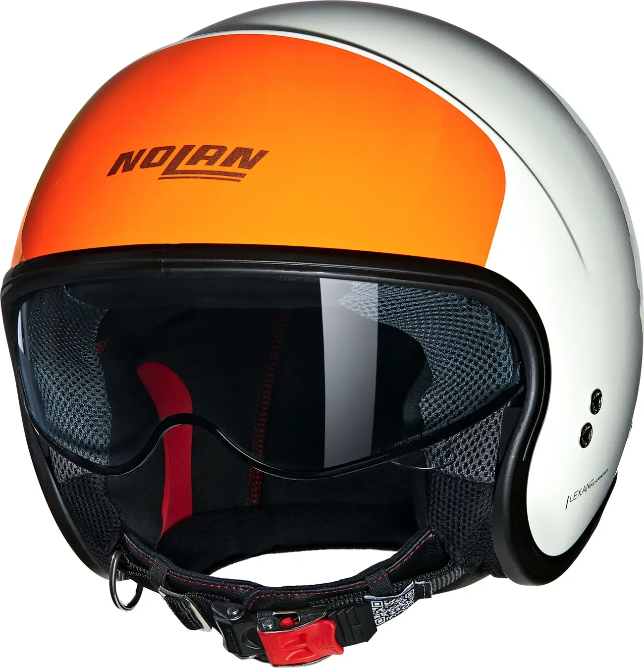 Nolan N21 Verniciatura Speciale 349, casque ouvert - Blanc/Orange - XL