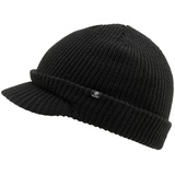 Brandit Textil Brandit Shield Cap, Strickmütze mit Schirm, Schwarz